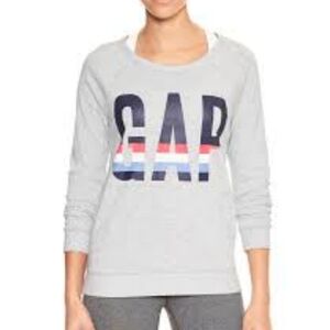 Gap Factory Raglan Spellout Sweatshirt Light Gray Size XS